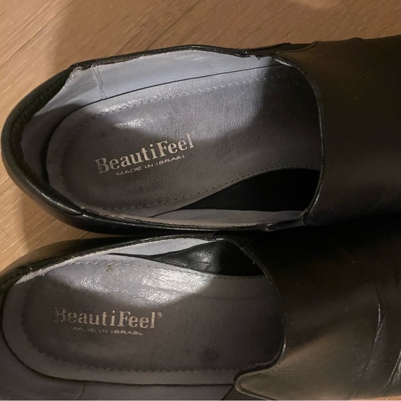 BEAUTIFEEL $295 Black Leather Pumps Booties Women's Size EUR 39 / US 8 - Picture 10 of 11